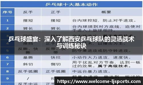 乒乓球盛宴：深入了解西安乒乓球队的灵活战术与训练秘诀
